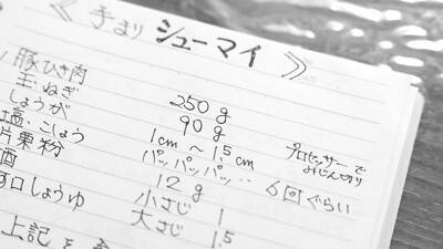 母のレシピノートから 母のレシピ | イタリア料理教室Gioia -ジョイア-